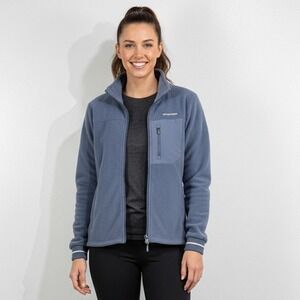 Twentyfour Norway Full Zip Fleece Jacket Womens 36 Blue Softshell Layer Small